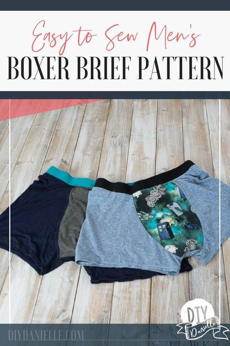 Handmade boxer briefs for men using the Boxerwear pattern from Stitch Upon a Time. #sewing #sewingprojects #sewingpattern #sewinginspiration #diy #crafting #boxerbriefs Things To Sew For Men, Men Sewing Patterns, Sewing Projects For Men, Sewing Gifts For Men, Sewing For Men, Boxer Brief Pattern, Boxer Pattern, Celana Boxer, Sewing Men