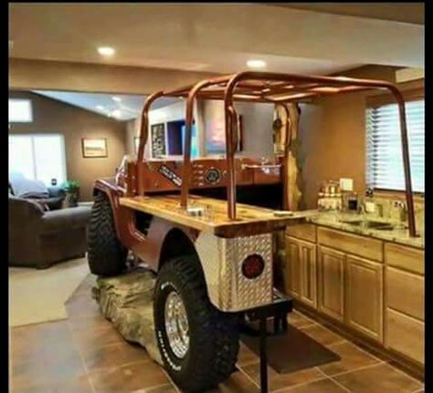 Bar Deco, Woodworking Shows, Automotive Furniture, Car Furniture, Woodworking Logo, Decoration Restaurant, Automotive Decor, Man Cave Ideas, Jeep Jeep