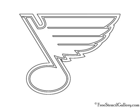 NHL - St Louis Blues Logo Stencil | Free Stencil Gallery Saint Louis Tattoo Ideas, St Louis Blues Tattoo, St. Louis Blues, St Louis Blues Logo, Pumpkin Carving Stencil, St Logo, St Louis Blues Hockey, Tall Pumpkin, Free Stencils Printables