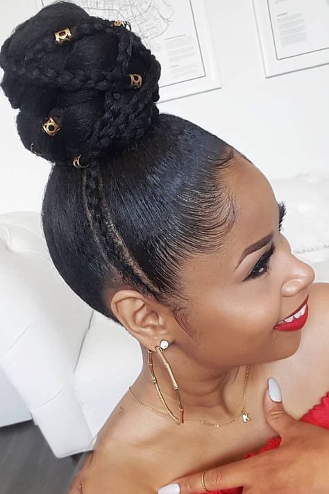 Updo Hairstyles for Black Women Up So Hairstyles For Black Women, Black Formal Hairstyles, Updo Styles For Black Women Natural Hair, Updo Hairstyles For Black Women Natural, Prom Hairstyles For Black Women Updos, Natural Hair Bun Styles Updo, Formal Natural Hair Black Women, Natural Hair Updo For Black Women, Natural Updo Hairstyles For Black Women