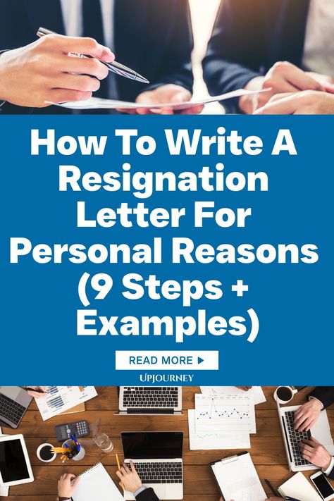 Learn the step-by-step process of writing a resignation letter for personal reasons with examples included. These 9 easy steps will guide you through crafting a professional and respectful resignation letter that effectively communicates your decision to leave. Whether you need to resign due to personal reasons or other circumstances, this guide will help make the process smoother and more clear-cut. Properly preparing your resignation letter is crucial in maintaining a positive and professional Work Etiquette, Psychology Terms, Resignation Letter Sample, Decision To Leave, Resignation Letters, Learn To Write, Friendship And Dating, Burning Bridges, Resignation Letter