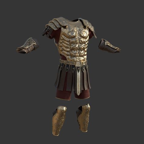 Roman Centurion Armor, Fantasy Roman Armor, Roman Armor Concept Art, Vikings Armor, Royal Armor, Centurion Armor, Bronze Armor, Steel Armor, Roman Armor