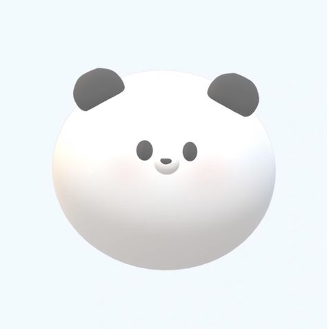 Panda 3d, Aura Colors, 3d Icons, Iphone Design, Png Icons, Cute Messages, App Icon Design, Sanrio Characters, Cute Icons