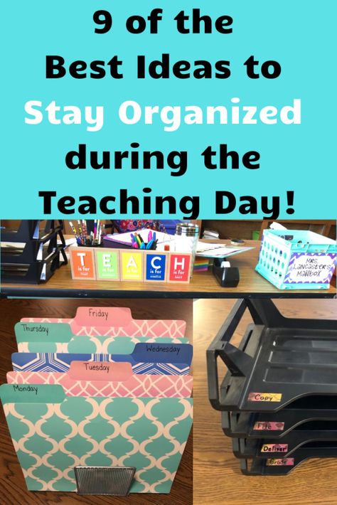 Teacher Desk Areas, Teacher Desk Organization, School Diy Ideas, Classroom Desk, Teaching Organization, Class Organization, Classroom Organisation, Teacher Desk, High School Classroom