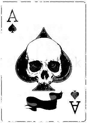 Skull Spade Tattoo, Skull With Cards Tattoo, Cards Drawing Poker, Skull Card Tattoo, Skull King Card Tattoo, Skull Ace Of Spades, Ace Of Spades Tattoo, Playing Card Tattoos, Spade Tattoo