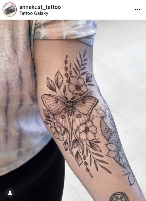 Butterfly Tattoo Placement Ideas, Butterfly Tattoo Placement, Luna Moth Tattoo, Colored Tattoo, Moth Tattoo Design, Tattoo Placement Ideas, Astrology Tattoo, Arm Tats, Mushroom Tattoos