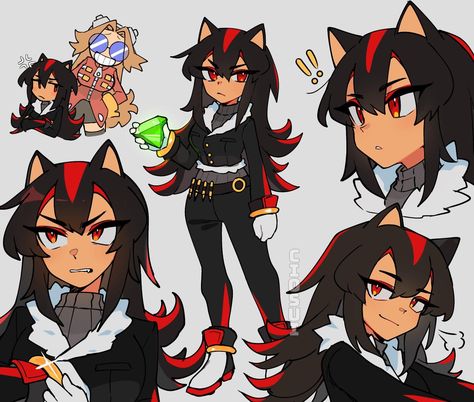 Shadow the hedgehog | Gijinka / Moe Anthropomorphism | Know Your Meme Female Shadow The Hedgehog, Human Shadow The Hedgehog, Human Shadow, Sonic Funny, Sonic Fan Characters, Sonic Franchise, Sonic Adventure, Hedgehog Art, Sonic And Shadow