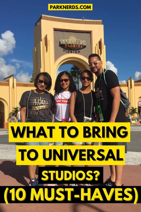 What To Bring To Universal Studios? (10 Must-Haves) Cute Outfits Universal Studios, Universal Studios Tee Shirt Ideas, Tips For Universal Studios Hollywood, Universal Studios Diy Crafts, What To Wear For Universal Studios, Universal Studios Bag Essentials, Universal Studio Surprise Trip, Universal Trip Must Haves, What To Take To Universal Studios