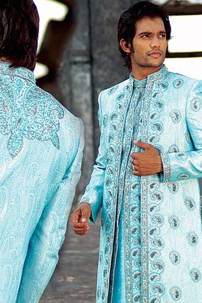 15 - indian sherwani suits Wedding Suits For Men, Wool Suits, Mens Fashion Wedding, Indian Men Fashion, Indian Groom, Western Wedding, Wedding Suits Men, Indo Western, Indian Wedding Dress