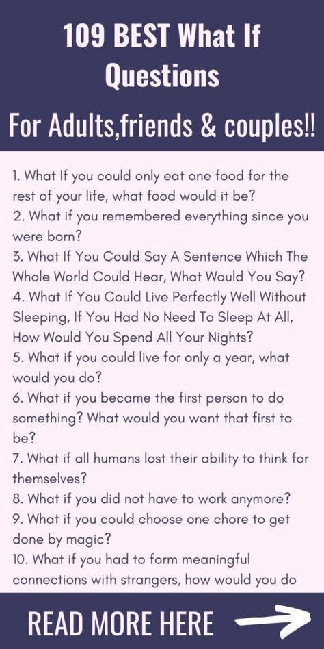 109 Fun What If Questions for Adults, Couples, & Friends! - This Or That Questions For Adults, Podcast Prompts, Funny What If Questions, Couple Questions Funny, Questions For Couples Game, History Quiz Questions, Fun Couple Questions, Fun Relationship Questions, History Trivia Questions