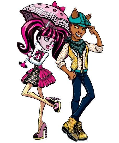 Draculaura & Clawd Date Night Draculara And Bf Costume, Draculaura And Claude Costume, Draculaura And Claude, Draculaura X Clawd, Claws And Draculaura Fanart, Draculara Halloween Costume Monster High, Monster High Characters, First Date, Ever After High