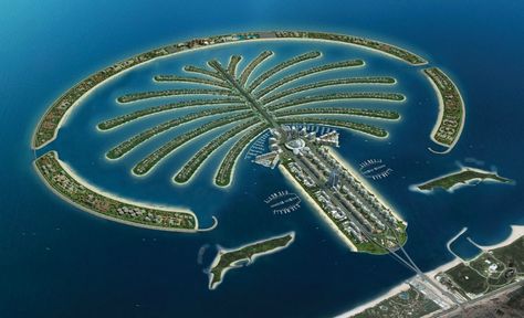 The Jumeirah Palm Island, Dubai, United Arab Emirates #palmjumeirah #dubai #aerial #Place #sea #water #beach #island #naturephotography #photooftheday #photograph #phototips #awesome #luxurylifestyle #lifestyle #life #billionaire #millionaire #rich #luxurylife #business #couples #exclusive #gold #money #travelblog #beautiful #places #viral #travel #inspire #inspirational Palm Island Dubai, Iron Shots, Dubai Islands, Signs Youre In Love, Palm Tree Island, Artificial Island, Man Made Island, Dubai Tour, Palm Island