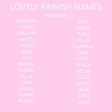 Swedish Baby Names, Norwegian Names And Meanings, Nordic Girl Names, Finnish Names, Danish Names, Norwegian Names, Finnish Aesthetic, Norwegian Baby Names, Icelandic Names