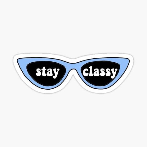 Sunglasses Sticker, Cute Monsters Drawings, Diy Gift For Bff, Sticker Design Inspiration, Preppy Stickers, Pop Stickers, Computer Sticker, Tumblr Stickers, Blue Aesthetic Pastel