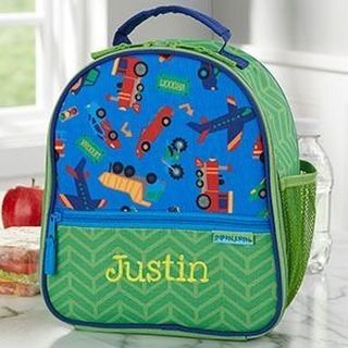 Transportation Print Personalized Kids Lunch Bag #ad https://buff.ly/2Z4QaQO Boys Lunch Bags, Personalized Lunch Bags, Water Bottle Storage, Insulated Lunch Tote, Personalized Memorial Gifts, Kids Lunch Bags, Green Color Schemes, Elephant Plush, Lunch Tote