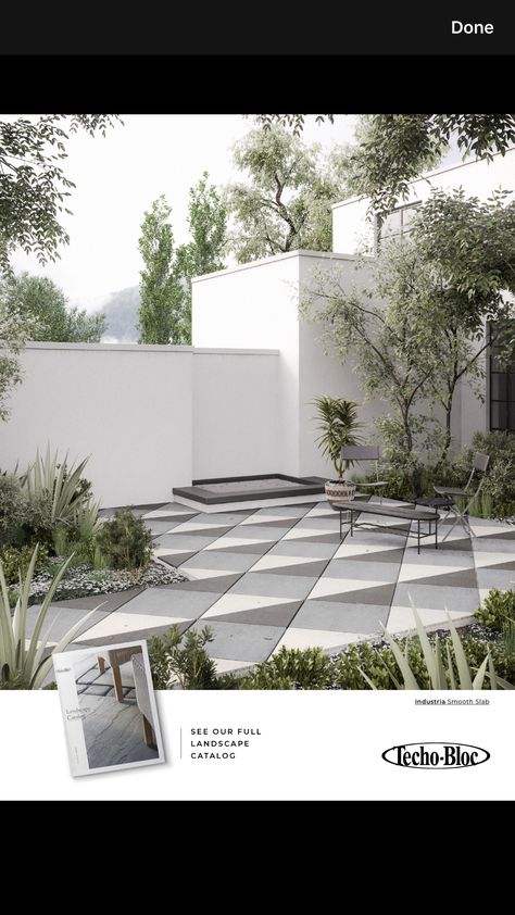 Cool backyars Terrace Flooring, Unique Backyard, Cement Pavers, Patio Stone, Flooring Pattern, Deck Colors, Patio Slabs, Small Balcony Design, Floor Pattern