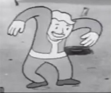 Fallout Guy, Planet Sketch, Vault Boy Fallout, Fallout Meme, Fallout Funny, Boy Meme, Nuka Cola, Content Creating, Vault Tec