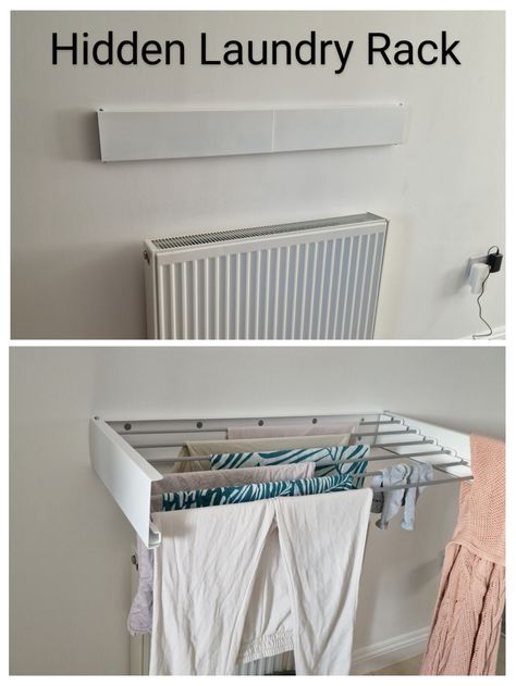 Laundry Cupboard, Small Utility Room, Hidden Laundry, Laundry Room Ideas Small Space, Compact Laundry, Tiny Laundry Rooms, Laundry Rack, Laundry Solutions, Drying Rack Laundry