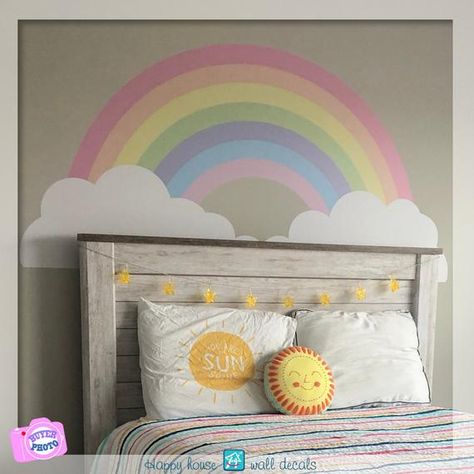 Check out this item in my Etsy shop https://www.etsy.com/uk/listing/772703413/rainbow-decal-with-clouds-pastel-baby Llama Bedroom, Pastel Rainbow Nursery, Rainbow Llama, Rainbow Bedroom, Rainbow Decal, Rainbow Wall Decal, Nursery Rainbow, Pastel Nursery, Playroom Nursery