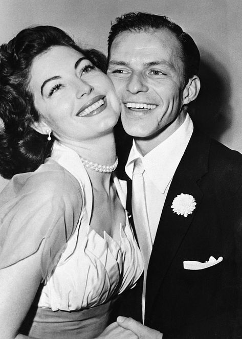 ava gardner & frank sinatra on their wedding day, 1951 📷 Eva Gardner, Ava Gardner Frank Sinatra, Ava Gardner Photos, Ava Gardener, Howard Hughes, Eddie Fisher, Henry Fonda, Gregory Peck, Faye Dunaway