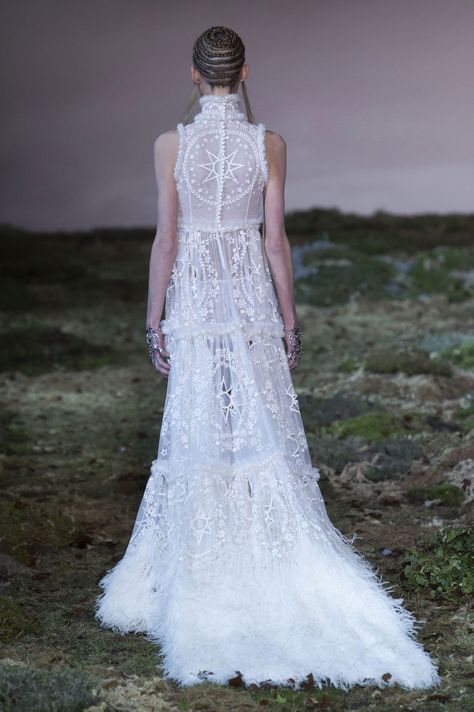 the mcqueen '14 witch-wedding dress. why am i not wearing this right now/always. Mcqueen Bridal, Alexander Mcqueen Wedding Dress, Mcqueen Wedding Dress, Alexander Mcqueen Wedding, Alexander Mcqueen Wedding Dresses, Witch Wedding, Sparkly Wedding Dress, Unconventional Wedding Dress, Goth Wedding