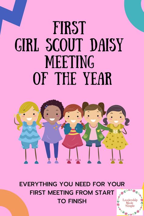 First Year Daisy Meetings, Second Year Daisy Meeting Ideas, Daisy First Meeting Ideas, First Daisy Troop Meeting, Daisy Scouts First Meeting, Daisy Girl Scouts First Meeting, First Girl Scout Meeting Of The Year, Daisy Troop Leader, Daisy Meeting Ideas