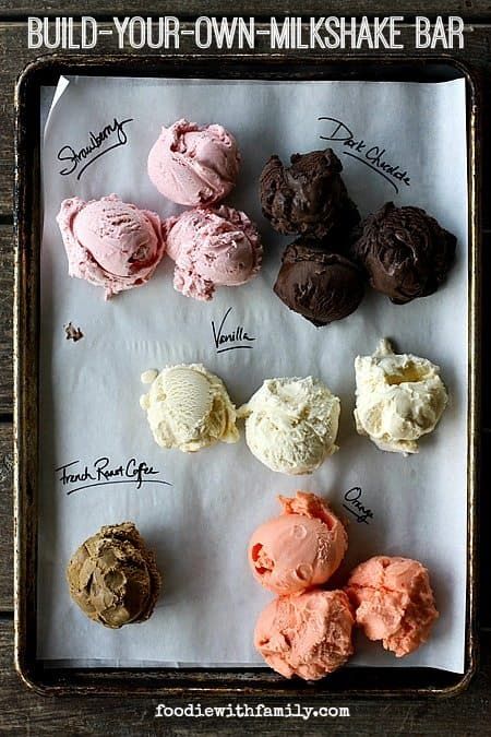 20 Ice Cream Recipes for Summer Soda Fountain Party, Build Your Own Food Bar, Shake Bar, Finger Food Party, Food Bar Ideas, Milkshake Bar, 60th Bday, Food Bars, Recipes For Summer