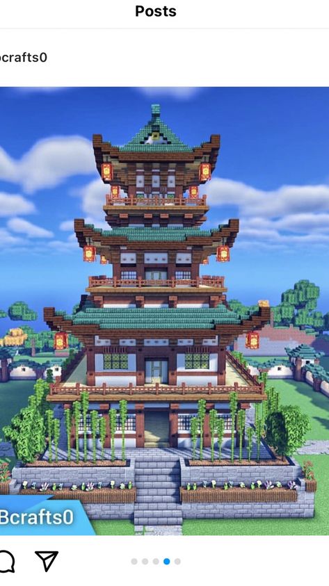 Japanese Homes Minecraft, House In Wall Minecraft, Minecraft Build House Ideas, Minecraft Japanese Roof Tutorial, Aesthetic Japanese Minecraft Builds, Minecraft Japanese Boat, Japanese Library Minecraft, Japanese Hut Minecraft, Japanese House In Minecraft