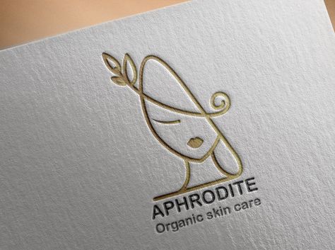 Aphrodite Logo Design, Aphrodite Logo, Photo Logo Design, Graphic Design Pattern, Photo Logo, Modern Graphic Design, Massage Therapy, Aphrodite, Organic Skin Care