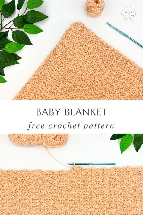 Get ready to craft a gorgeous, reversible baby blanket with this beautiful Textured Crochet Blanket pattern. Featuring a soft and cozy texture perfect for delicate baby skin and instructions to help you adjust the size to your preference, this blanket is ideal for someone looking to create something special. Crochet Receiving Blanket, Fast Crochet Baby Blanket, Easy Baby Blanket Crochet Pattern Free, Mosaic Crochet Blanket Patterns, Quick Crochet Baby Blanket Free Pattern, Free Crochet Patterns For Baby Blankets, Quick Baby Blanket Crochet, Crochet Blankets Free Patterns, Textured Crochet Blanket Pattern