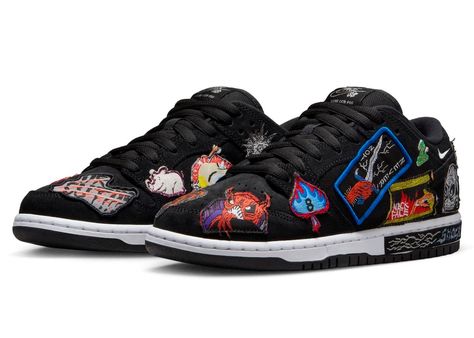 Official images have surfaced of Neckface’s Nike SB Dunk Low collaboration that’s expected to arrive soon. Check them out here! Nike Sb Dunk Low Pro, Adidas Country, Nike Sb Dunk Low, Sb Dunk Low, Nike Sb Dunks Low, Nike Sb Dunk, Nike Sb Dunks, Air Jordan 3, Pro Black