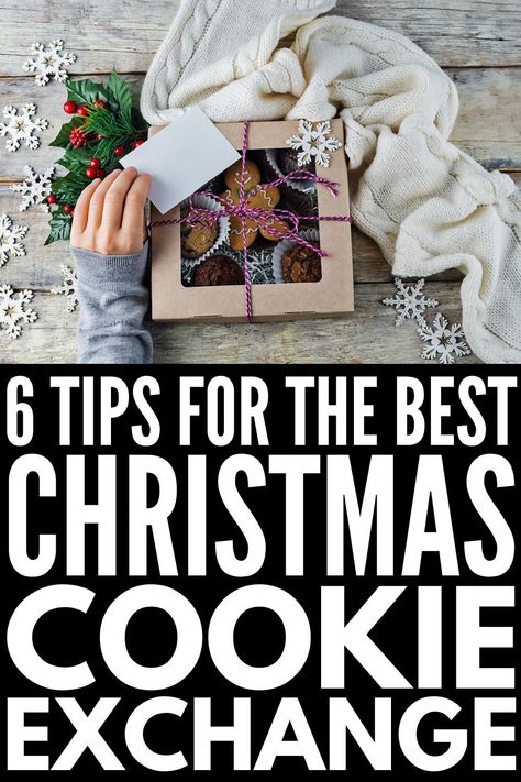 Holiday Treat Exchange Ideas, Hosting Christmas Cookie Baking Party, Host A Cookie Exchange Party, Easy Cookie Exchange Ideas, Cookie Swap Rules, Cookie Exchange Party Games, Neighborhood Cookie Exchange, Hosting A Cookie Exchange Party, Christmas Treat Exchange Ideas