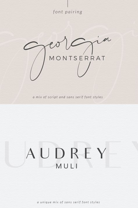 Sans Serif And Script Combination, Luxury Sans Serif Fonts, Script And Sans Serif Font Pairing, Montserrat Font Pairing, Sophisticated Fonts, Branding Suite, Montserrat Font, Font Love, Popular Sans Serif Fonts