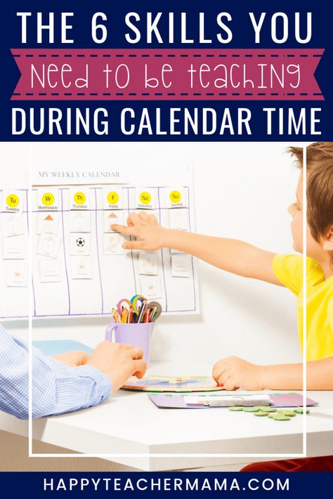 Calendar Classroom, Teaching Calendar, Kindergarten Calendar, Homeschool Calendar, Happy Teacher, Calendar Board, Classroom Calendar, Calendar Time, Teaching Techniques