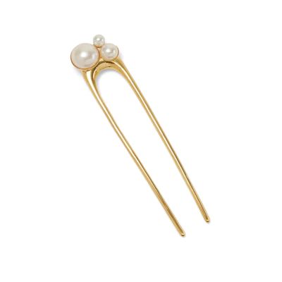 Baroque Pearl Hair Pin, French Pins, Sophisticated Hair, French Pin, French Hair Pin, Crystal Ponies, Pearl Hair Accessories, Lelet Ny, Bun Pins