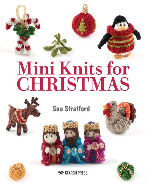 Knit yourself into the Christmas spirit with over 40 adorable mini Christmas projects from best-selling designer Sue Stratford. Create your very own knitted nativity, with Mary and Joseph, Baby Jesus and the Little Donkey, or a show-stopping Santa’s sleigh complete with all eight reindeers. There are also Christmas accessories to decorate your home, such as Christmas crackers, mistletoe and candy canes. These cute, pocket-sized knits are quick and easy to make! Mary And Joseph, Christmas Crackers, Easy Knitting Patterns, Christmas Accessories, Santa Sleigh, Christmas Minis, Candy Canes, Christmas Knitting, Easy Knitting