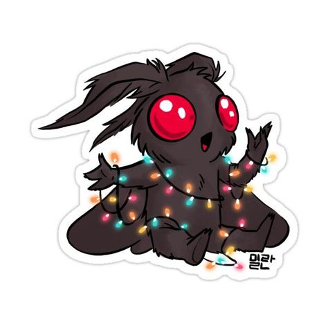 Cryptid Tattoo Ideas, Cryptid Drawings, Cryptid Christmas, Forest Cryptid, Cryptid Art, Christmas Tattoos, Merry Creepmas, Cute Moth, Goth Christmas