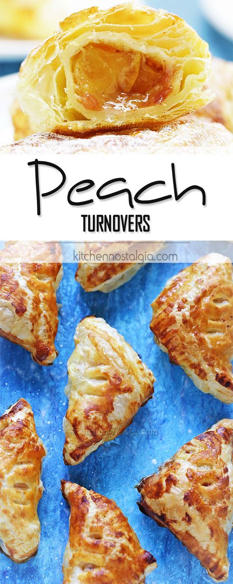 Croissant Filling Ideas, Croissant Ideas, Nostalgia Recipes, Peach Turnovers, Croissant Recipes, Chicken Croissant, Peach Puff Pastry, Kitchen Nostalgia, Recipes Cheese