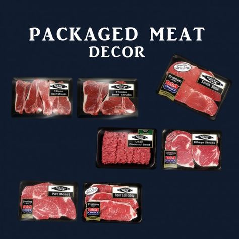 Leo 4 Sims: Packaged Meat • Sims 4 Downloads Kiko Vanity, Packaged Meat, Sims4 Food, Sims4 Build, Sims Furniture, The Sims 4 Lots, Sims 4 Kitchen, The Sims 4 Pc, Sims 4 Clutter