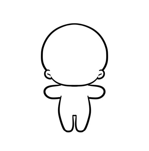 Anime Doll Drawing, Doll Base Drawing, Ear Tattoo Ideas, Chibi Body, Ear Tattoos, Doll Drawing, Chibi Sketch, 얼굴 드로잉, Body Base Drawing