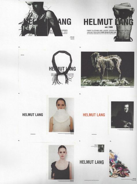 ad archives Helmut Lang Archive, Lookbook Layout, Campaign Fashion, Type Posters, Fashion Advertising, Layout Inspiration, Foto Inspiration, Ad Campaign, Helmut Lang