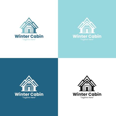 Cabin Logo Design, Cabin Logo, Winter Cabin, Free Business Card Mockup, Flyer Maker, Card Banner, Business Card Maker, Poster Invitation, Poster Maker