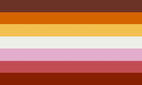 Ursa/Ursula- like a bear (gay, hairy, fat, working class, masculine, etc) but female. I just heard this term and apparently it's legit, idk, anyway, here's the flag. It looks like the lesbian flag but I presume bi women can use it. I'm guessing it's like a specific type of butch/stud/stag/hawk/tomme/etc for women who fit the description of a bear. Idk. Use it if you want. I'm skinny and middle class so it's not for me. Non Binary Gender, Genderfluid Flag, Dreamcore Aesthetic, Non Binary People, Male Gender, Gender Flags, Gay Flag, Gay Pride Flag, Lgbt Flag