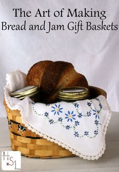 Make the most of homemade items by perfecting the art of making bread and jam gift baskets for every occasion and person on your gift list. Bread And Jam Gift, Jam Gift Basket, Homemade Baskets, Jelly Gift, Bread Gifts, Jam Gift, Bread Jam, Homemade Gift Baskets, Fruit Basket Gift