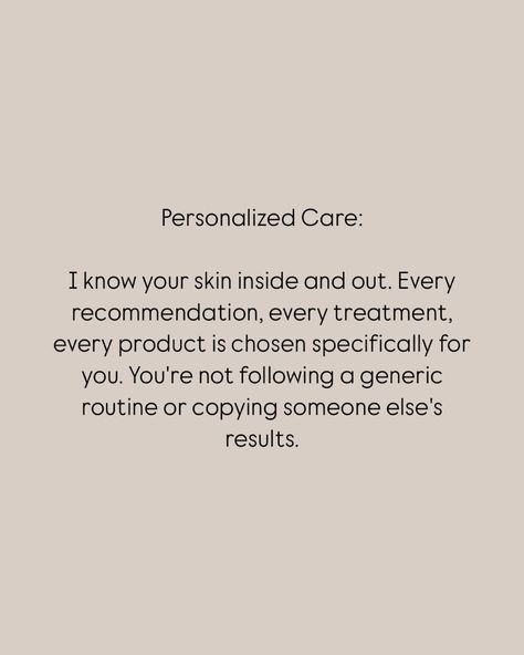 When you work with an esthetician like me, you’re getting more than just a facial or skincare routine, you’re getting a completely tailored experience focused on making sure you don’t have to guess or stress about your skin. #privatefacialistyyc #calgaryesthetician #yycfacialist #yycskinclinic #yycprofessionals #yycskincare #calgarylife 6 Figure Esthetician, Esthetician, Skincare Routine, Your Skin, Knowing You, Facial, Skin, Quick Saves