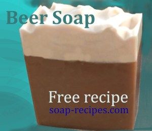 Beer soap recipe with Mango and Shea Butter ⋆ Free Soap Recipes Hot Process Beer Soap Recipe, Beer Soap Recipe Cold Process, Beer Soap Recipe, Shea Butter Soap Recipe, Recipe With Mango, Soap Techniques, Diy Lotions, Milk Soap Recipe, Easy Soap Recipes