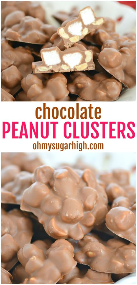 Healthy Christmas Baking, Amazing Deserts, Cookout Ideas, Homemade Chocolate Candy, Chocolate Peanut Clusters, Graduation Food, Crockpot Candy, Peanut Clusters, Christmas Candies