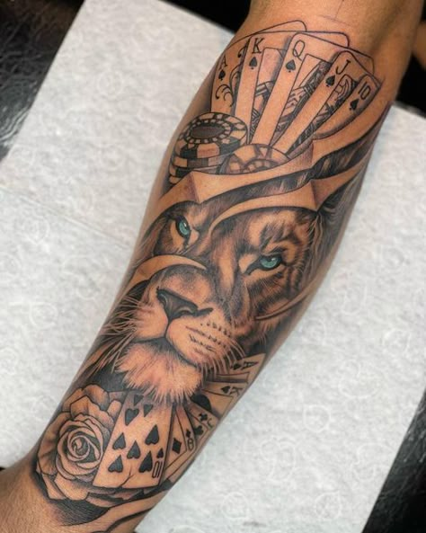 Half Half Tattoo, Mens Forearm Tattoos Unique, Lion Tattoo Forearm Half Sleeves, Leo Half Sleeve Tattoo, Leo Arm Tattoo For Men, Leo Forearm Tattoo For Men, Lion Family Forearm Tattoo, Lion Sleeve Tattoo, Lion Tattoo Upper Arm