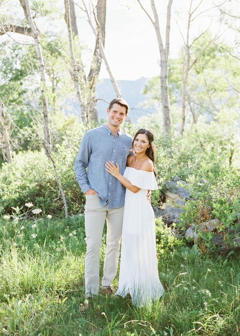 All White Outfit Engagement Photos, Men Outfits Engagement Photos, Men’s Engagement Picture Outfit, Mens Engagement Outfits Summer, Summer Engagement Outfit Ideas, Engagement Photos Backgrounds, Male Engagement Photo Outfits, Mens Engagement Photo Outfits Summer, Mens Outfit For Engagement Shoot