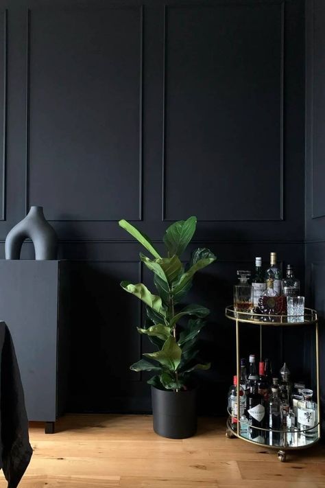 Five of Our Favorite Farrow and Ball Paint Shades – English Traditions After The Dark, Cabinet Dining Room, Coal Tar, Painting Carpet, Farrow And Ball Paint, Farrow And Ball, Pitch Black, Gus Modern, Teapots And Cups